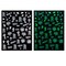 Kitcheniva Luminous 3D Nail Stickers Glow In Dark Design Decals